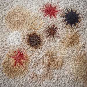 כל סוגי הכתמים על שטיח