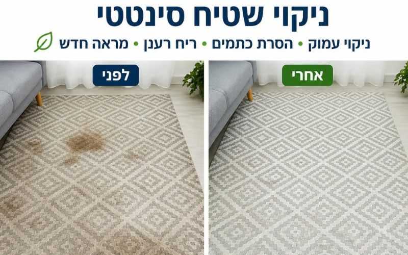 ניקוי שטיח סינטטי
